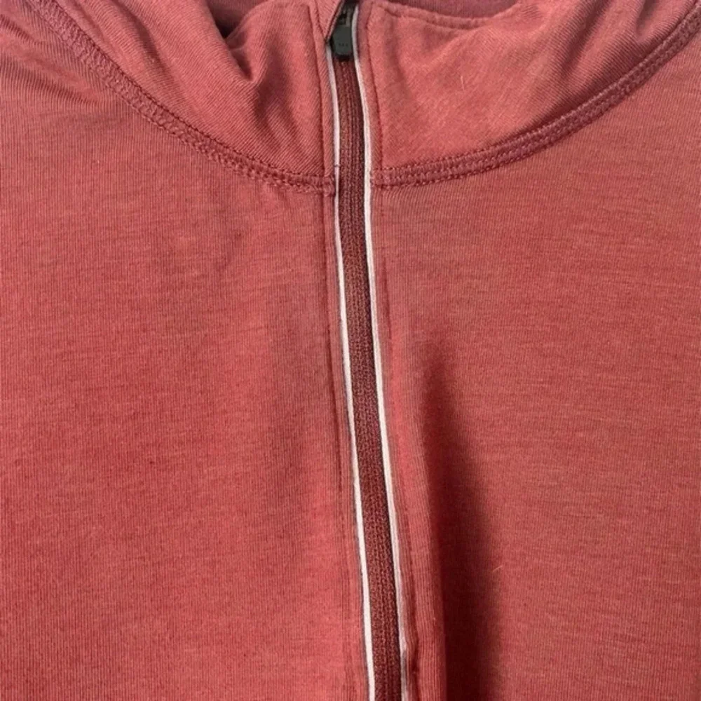 Carhartt Womens Slightly Fitted 1/4 Zip Pullover‎ Long Sleeve Size XL Red - Picture 2 of 3